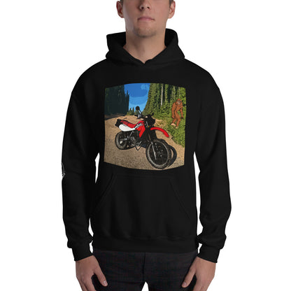 Motorcycle Motorbike MotoCross Bigfoot Sasquatch Mens Hoodie