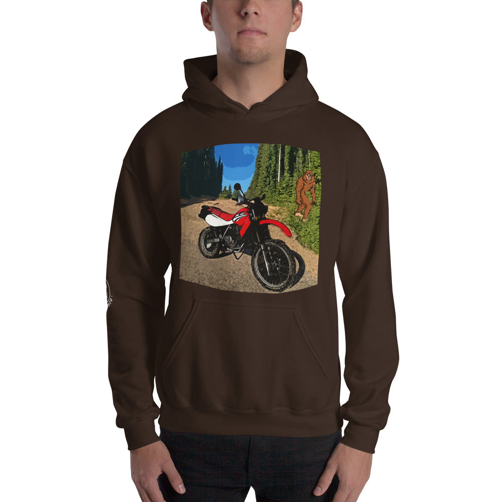 Motorcycle Motorbike MotoCross Bigfoot Sasquatch Mens Hoodie