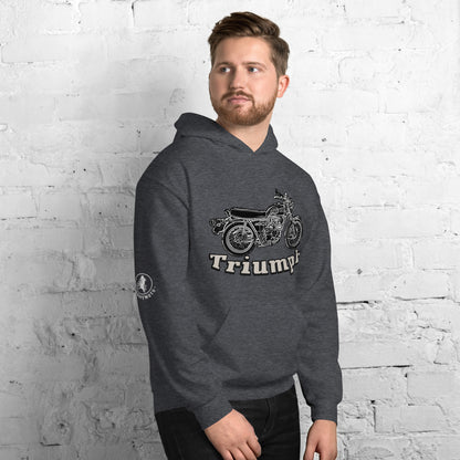 Triumph Motorcycle Biker Mens Hoodie