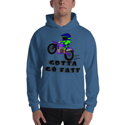 Motorcycle Motocross Dirtbike Offroad Sketch Designed Mens Hoodie