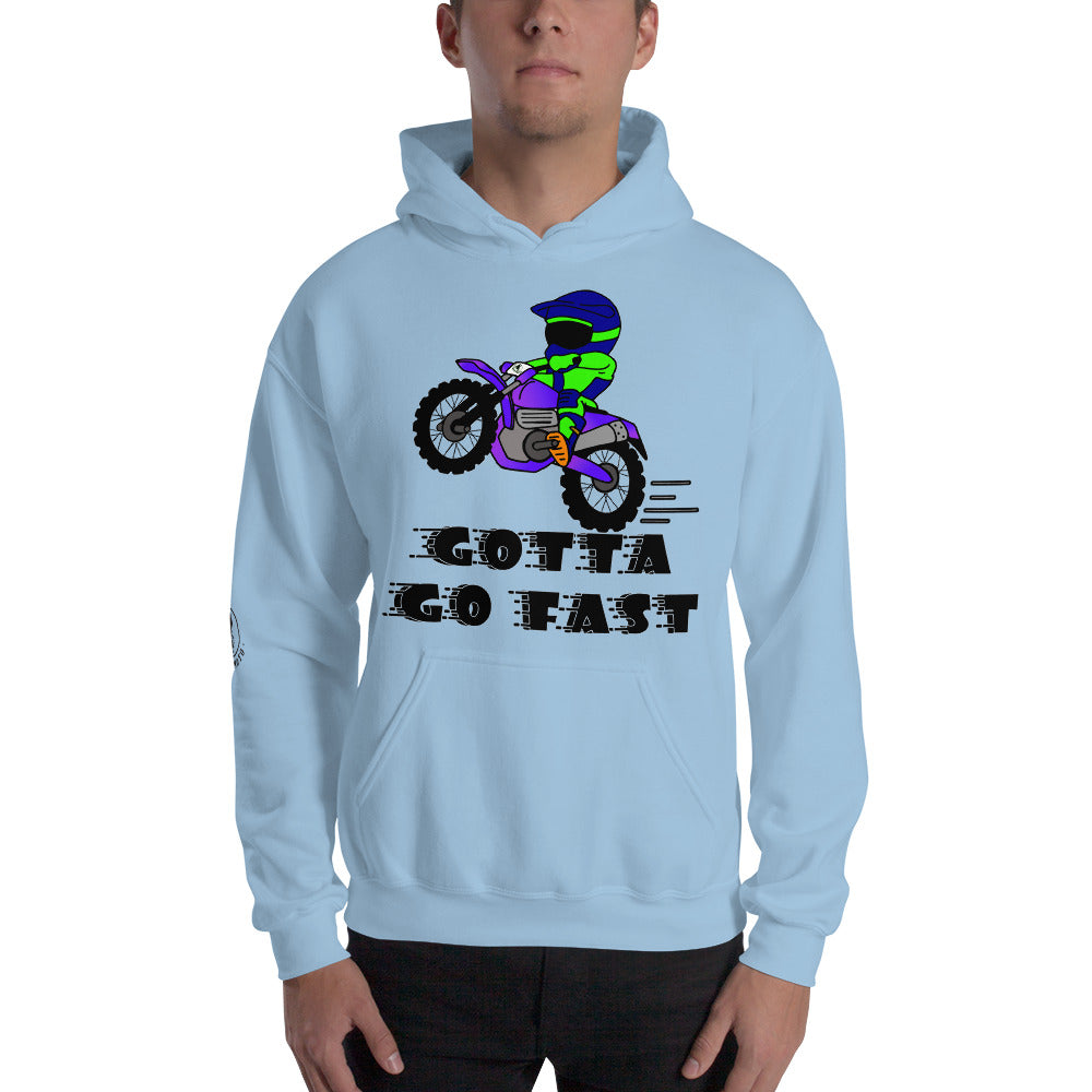 Motorcycle Motocross Dirtbike Offroad Sketch Designed Mens Hoodie