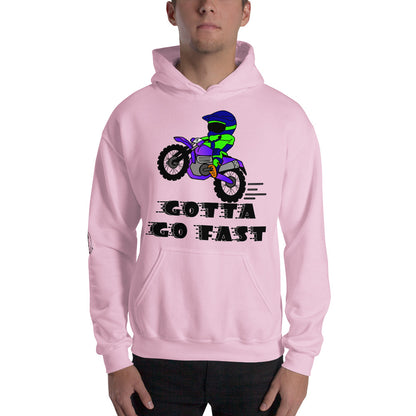 Motorcycle Motocross Dirtbike Offroad Sketch Designed Mens Hoodie