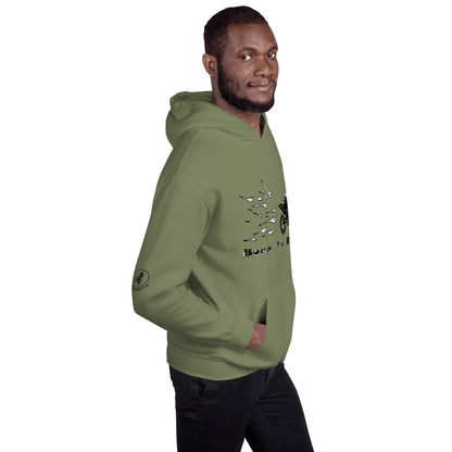 Motorcycle Sketch Birth Conception Mens Hoodie