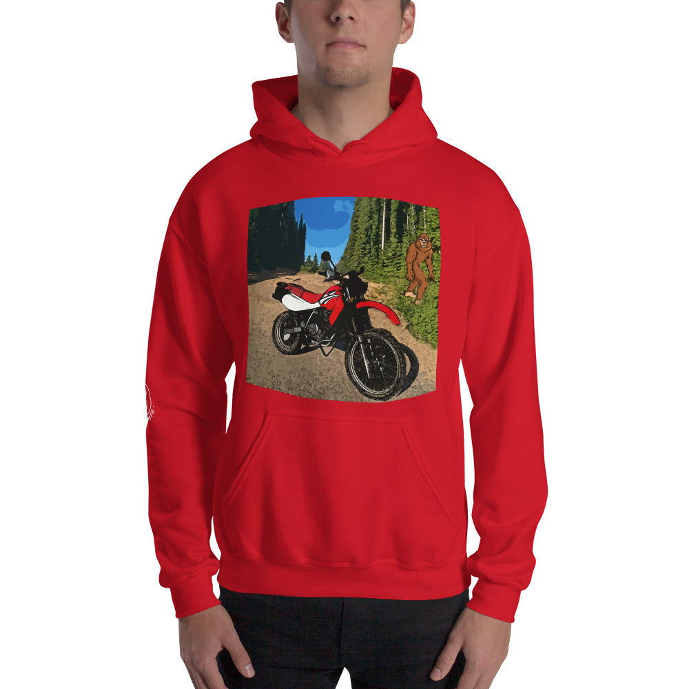 Motorcycle Motorbike MotoCross Bigfoot Sasquatch Mens Hoodie