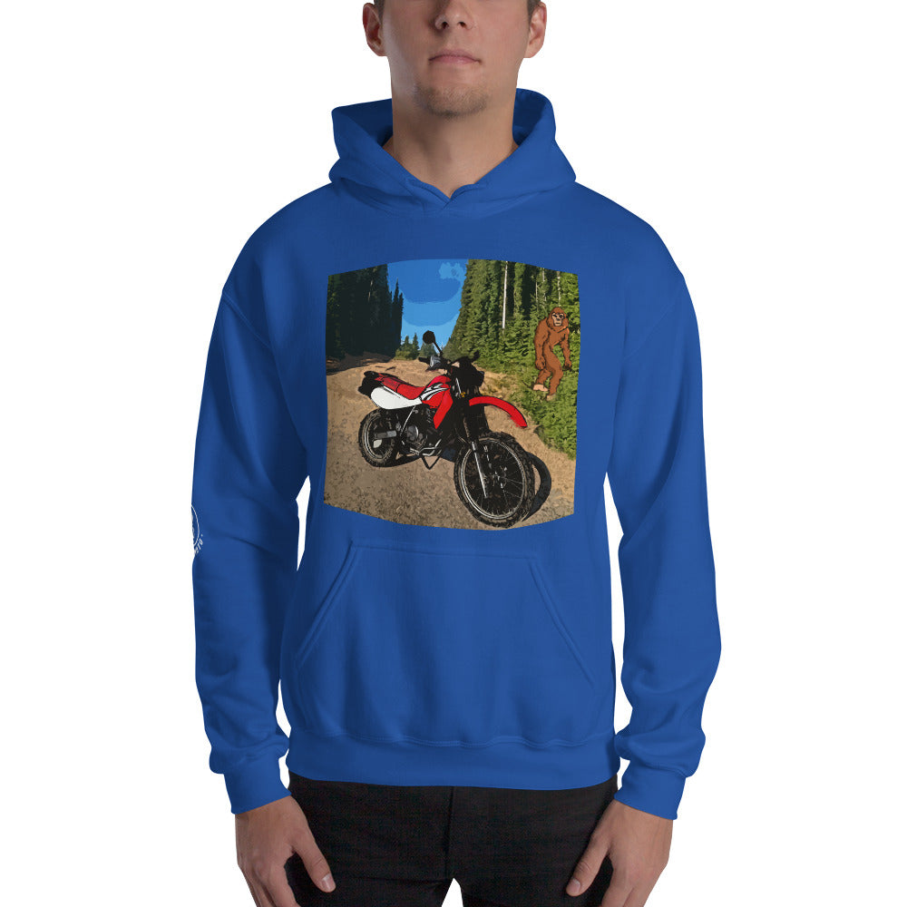 Motorcycle Motorbike MotoCross Bigfoot Sasquatch Mens Hoodie