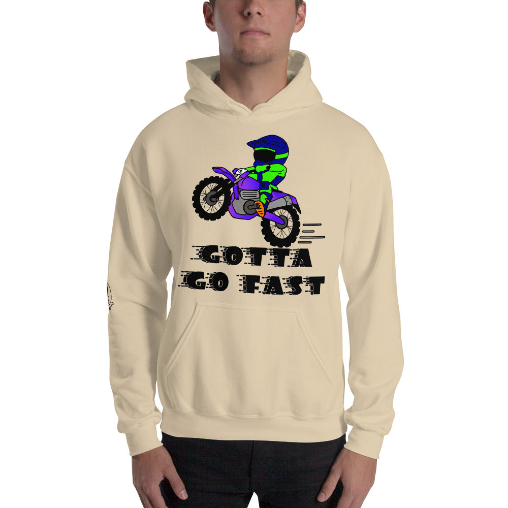 Motorcycle Motocross Dirtbike Offroad Sketch Designed Mens Hoodie