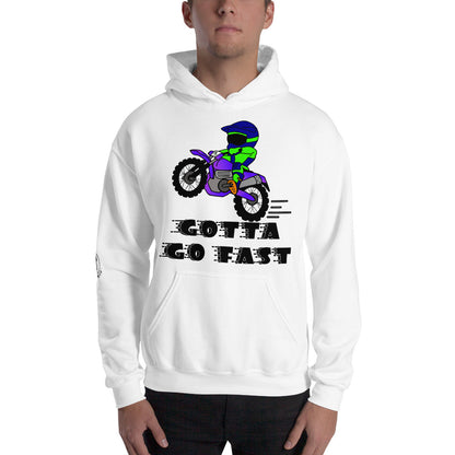 Motorcycle Motocross Dirtbike Offroad Sketch Designed Mens Hoodie