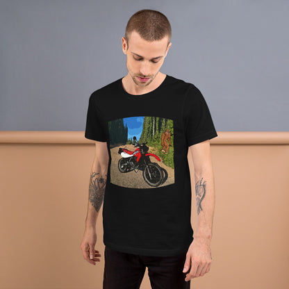 Motorcycle Motorbike MotoCross Bigfoot Sasquatch T-Shirt Mens Womens Unisex