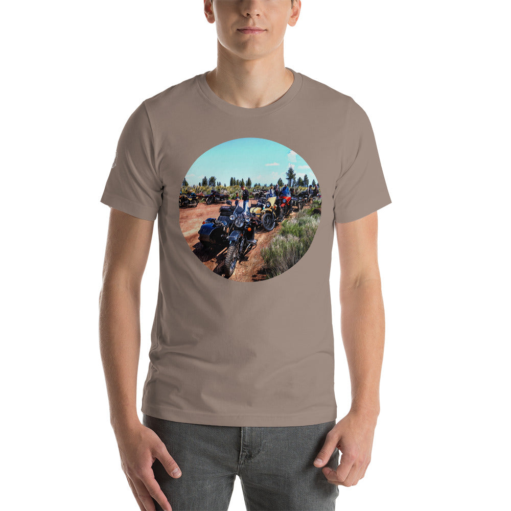 Motorcycle Pack Scene T-Shirt Mens Womens Unisex