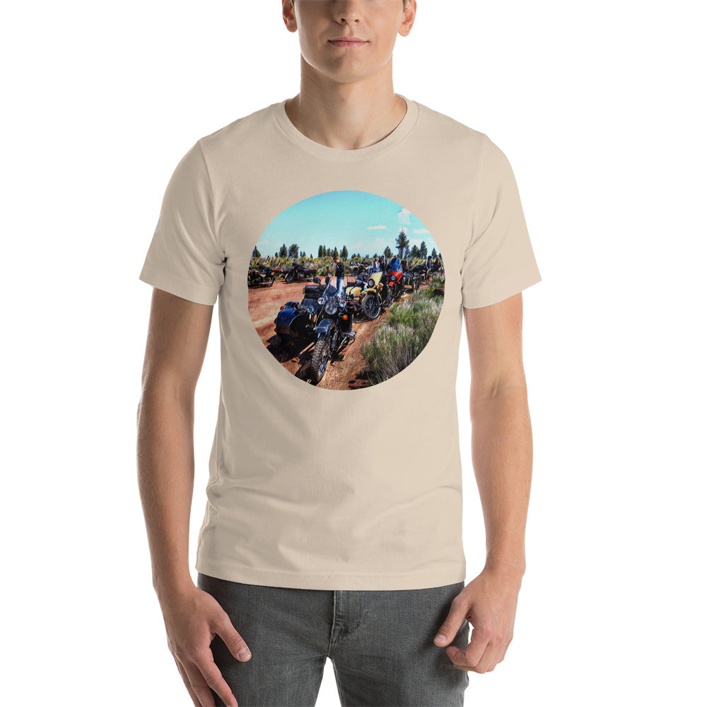 Motorcycle Pack Scene T-Shirt Mens Womens Unisex