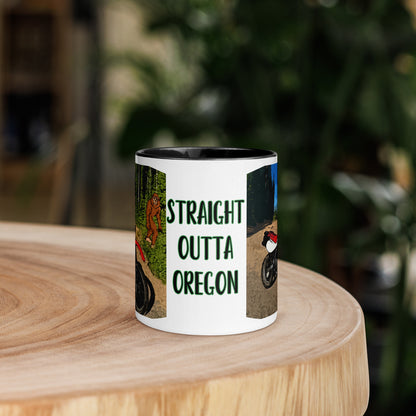 Motorcycle Motocross Biker Sasquatch Bigfoot Oregon Colorful Mug